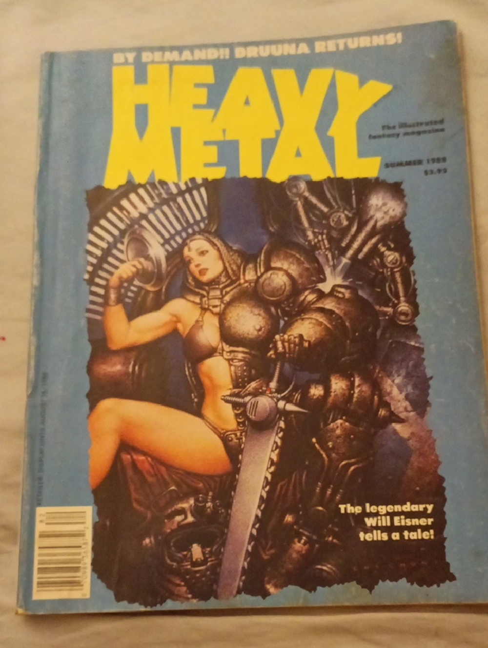 Vintage "Heavy Metal" Illustrated Magazine Summer 1988